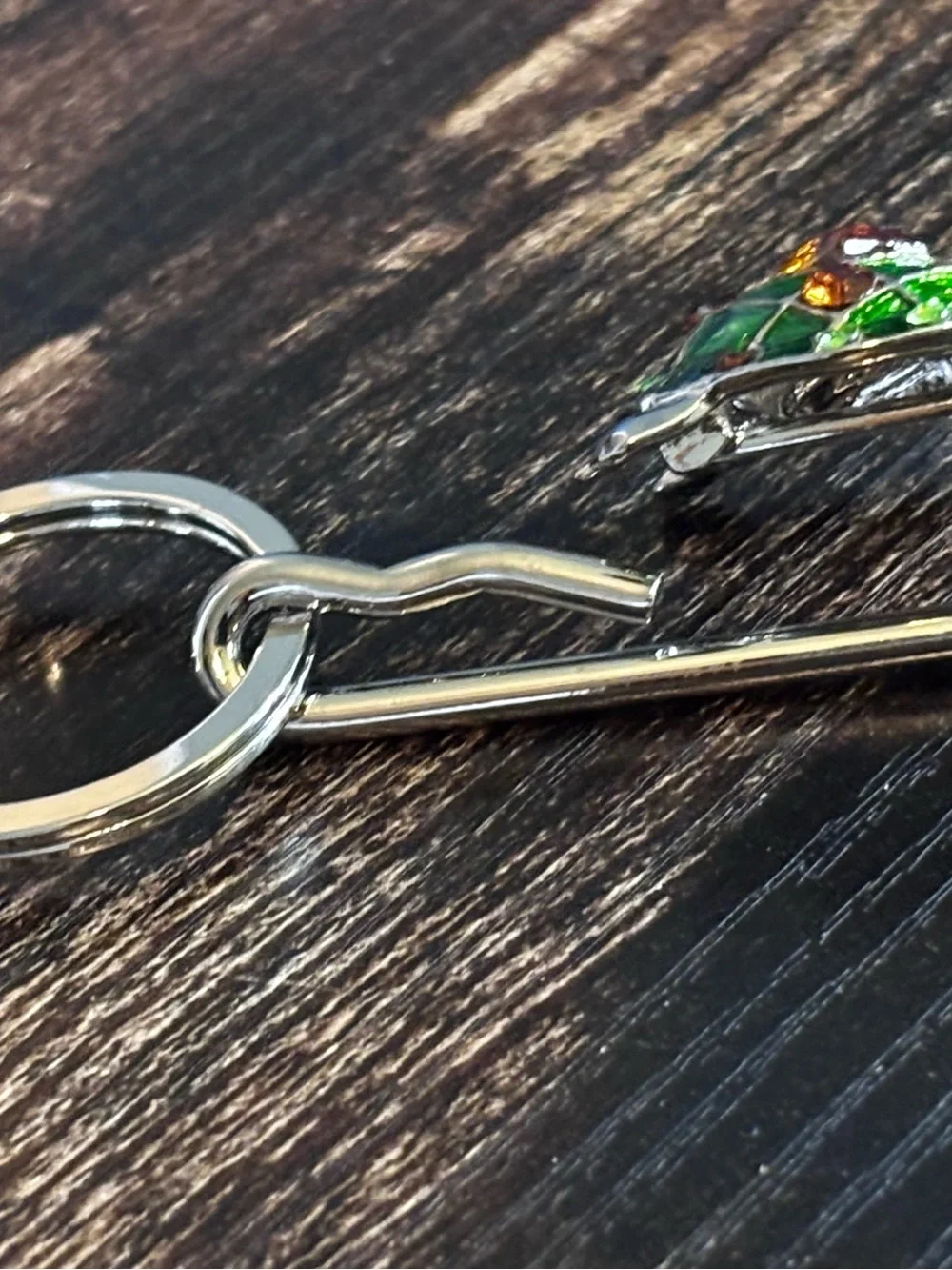 Crystal Mosaic Turtle Keychain Bag Charm in‎ Green & Amber